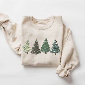 Christmas Tree Sweatshirt Holiday Sweatshirt Winter Sweatshirt 17